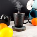 Kubek ceramiczny do kawy herbaty czarny duży 420 ml SIAKI COLLECTION 139170