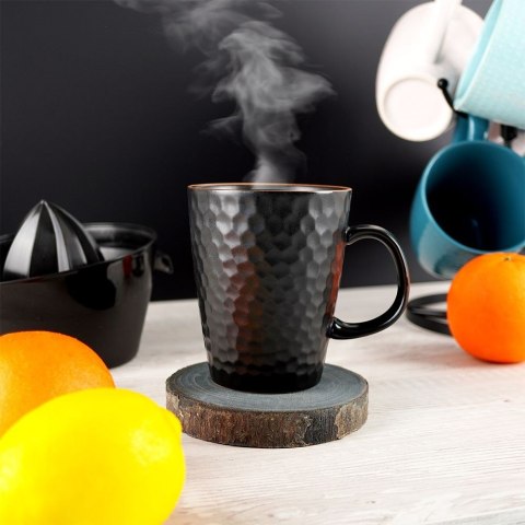 Kubek ceramiczny do kawy herbaty czarny duży 420 ml SIAKI COLLECTION 139170