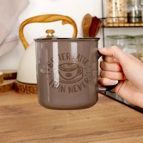 Kubek ceramiczny do kawy herbaty duży 700 ml VILDE 139206-B