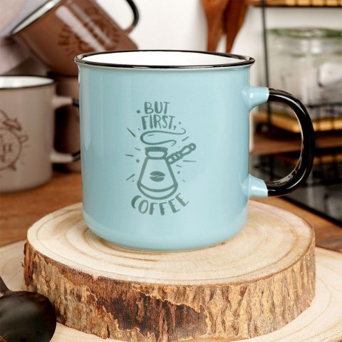 Kubek ceramiczny do kawy herbaty duży 700 ml VILDE 139206-F