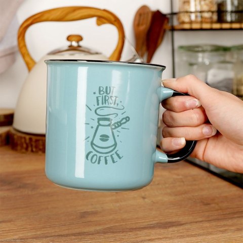 Kubek ceramiczny do kawy herbaty duży 700 ml VILDE 139206-F