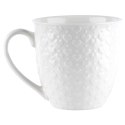 Kubek ceramiczny do kawy herbaty serca duży 580 ml biały ORION 128846