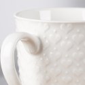 Kubek ceramiczny do kawy herbaty serca duży 580 ml biały ORION 128846
