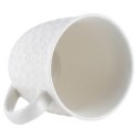 Kubek ceramiczny do kawy herbaty serca duży 580 ml biały ORION 128846