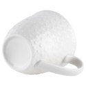 Kubek ceramiczny do kawy herbaty serca duży 580 ml biały ORION 128846
