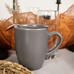 Kubek ceramiczny do kawy herbaty szary matowy ALFA 350 ml ORION 128861