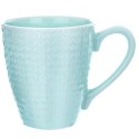 Kubek ceramiczny do kawy herbaty zielony RELIEF duży 390 ml ORION 128833