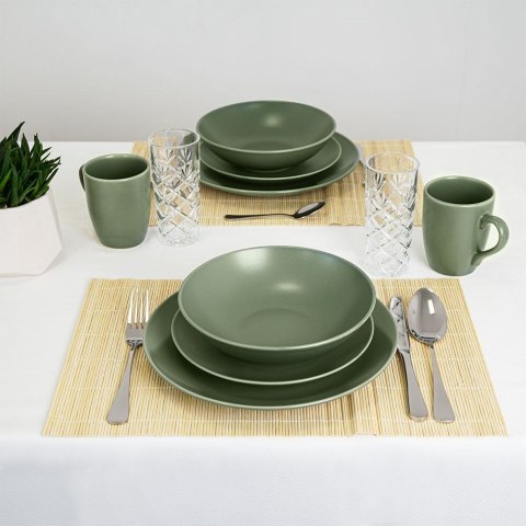 Kubek ceramiczny do kawy herbaty zielony matowy ALFA 350 ml ORION 128871