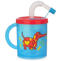 Kubek dla dziecka dzieci ze słomką pies 260 ml ORION 112276