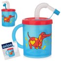 Kubek dla dziecka dzieci ze słomką pies 260 ml ORION 112276