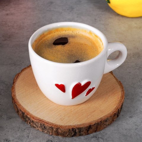 Kubek do kawy espresso ceramiczny SERCE 80 ml ORION 129431
