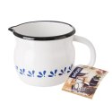 Kubek emaliowany do kawy herbaty napojów biały duży 800 ml MODROBILA ORION 113510