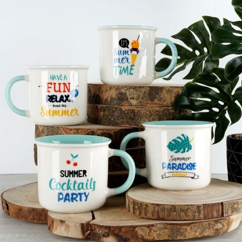 Kubek porcelanowy do kawy herbaty duży 380 ml NAVA 10-172-450-F