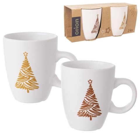 Kubki ceramiczne do kawy herbaty 140 ml zestaw kubków 2 sztuki ORION 128818