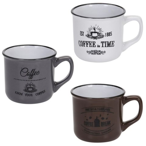 Kubki ceramiczne do kawy herbaty 160 ml zestaw kubków 3 sztuki SIAKI COLLECTION 139109