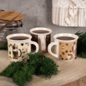 Kubki ceramiczne do kawy herbaty 160 ml zestaw kubków 3 sztuki SIAKI COLLECTION 139111