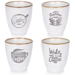 Kubki ceramiczne do kawy herbaty 160 ml zestaw kubków 4 sztuki EXCELLENT HOUSEWARE 139358