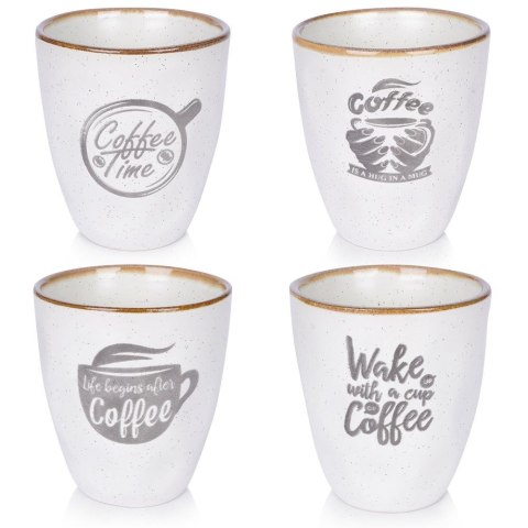 Kubki ceramiczne do kawy herbaty 160 ml zestaw kubków 4 sztuki EXCELLENT HOUSEWARE 139358