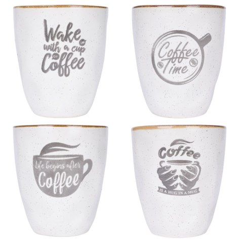 Kubki ceramiczne do kawy herbaty 160 ml zestaw kubków 4 sztuki EXCELLENT HOUSEWARE 139358