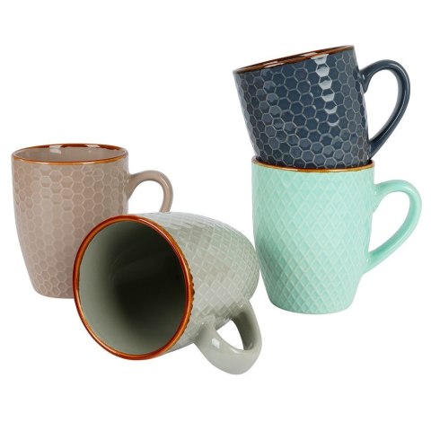 Kubki ceramiczne do kawy herbaty 270 ml zestaw kubków 4 sztuki SIAKI COLLECTION 139117