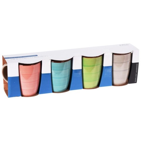 Kubki ceramiczne do kawy herbaty 350 ml zestaw kubków 4 sztuki EXCELLENT HOUSEWARE 124315