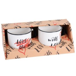 Kubki ceramiczne do kawy herbaty do kawy herbaty 300ml zestaw kubków komplet 2 sztuki SIAKI COLLECTION 124304