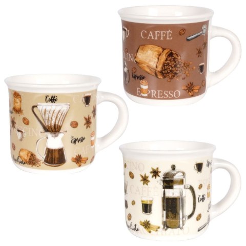 Kubki ceramiczne do kawy herbaty małe 110 ml zestaw kubków 3 sztuki SIAKI COLLECTION 139110