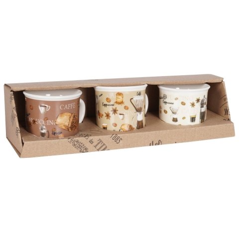 Kubki ceramiczne do kawy herbaty małe 110 ml zestaw kubków 3 sztuki SIAKI COLLECTION 139110