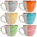 Kubki ceramiczne do kawy herbaty małe mini 90 ml zestaw kubków 6 sztuk EXCELLENT HOUSEWARE 124318