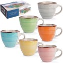 Kubki ceramiczne do kawy herbaty małe mini 90 ml zestaw kubków 6 sztuk EXCELLENT HOUSEWARE 124318