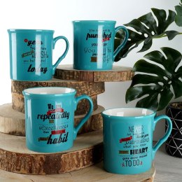 Kubki porcelanowe do kawy herbaty 300 ml zestaw kubków 4 sztuki NAVA 10-172-405