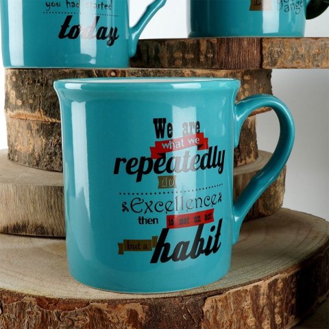 Kubki porcelanowe do kawy herbaty 300 ml zestaw kubków 4 sztuki NAVA 10-172-405