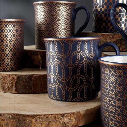 Kubki porcelanowe do kawy herbaty 300 ml zestaw kubków 6 sztuk NAVA 10-172-320