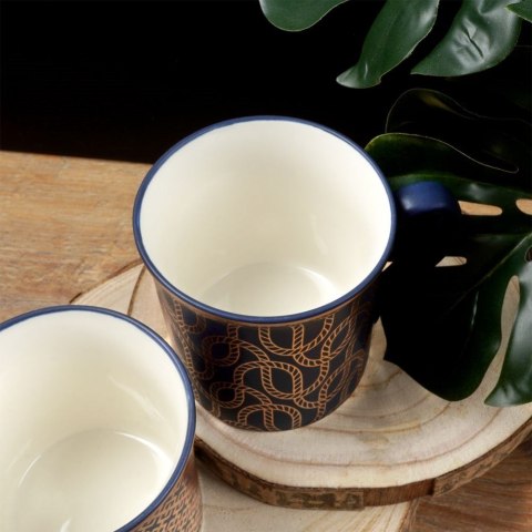 Kubki porcelanowe do kawy herbaty 300 ml zestaw kubków 6 sztuk NAVA 10-172-320