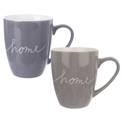 Kubki porcelanowe do kawy herbaty do kawy herbaty duże 380ml zestaw kubków 2 szt HOME ORION 128824