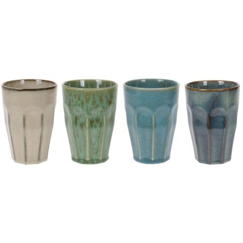 Kubki porcelanowe do kawy herbaty duże 380 ml zestaw kubków 4 sztuki EXCELLENT HOUSEWARE 124322