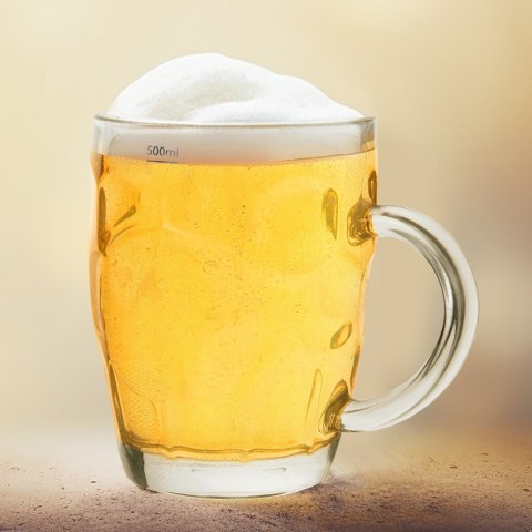 Kufel do picia piwa szklany 500ml ORION 144685