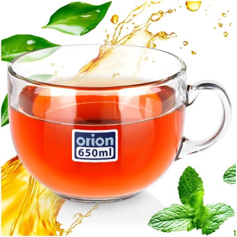 Szklanka do kawy i herbaty z uchem duża 650ml XXL ORION 129489