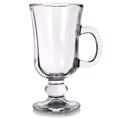 Szklanka do kawy latte macchiato z uchem na nóżce 220ml VILDE 139428