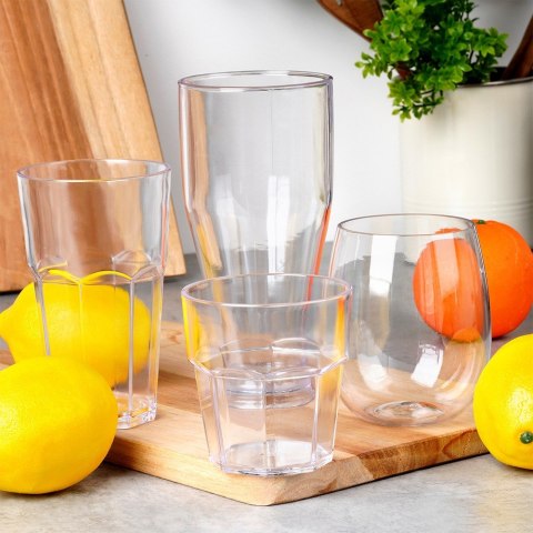 Szklanka plastikowa nietłukąca akrylowa 370ml VILDE 139804