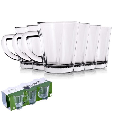 Szklanki do kawy espresso małe mini 70ml 6 sztuk zestaw szklanek EXCELLENT HOUSEWARE 139423