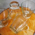 Szklanki do kawy herbaty z uchem 280ml 4 sztuki zestaw szklanek komplet EXCELLENT HOUSEWARE 139424