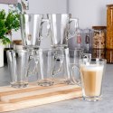 Szklanki do kawy latte macchiato 255ml 6 szt zestaw szklanek komplet VILDE 139614