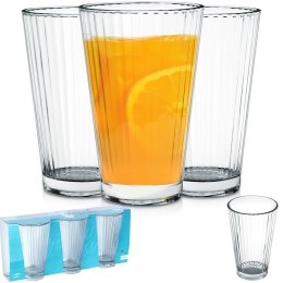 Szklanki do napojów 270ml 3 sztuki zestaw szklanek komplet EXCELLENT HOUSEWARE 139633