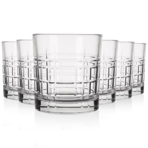 Szklanki do napojów drinków whisky 300ml 6 sztuk zestaw szklanek LAV 129343