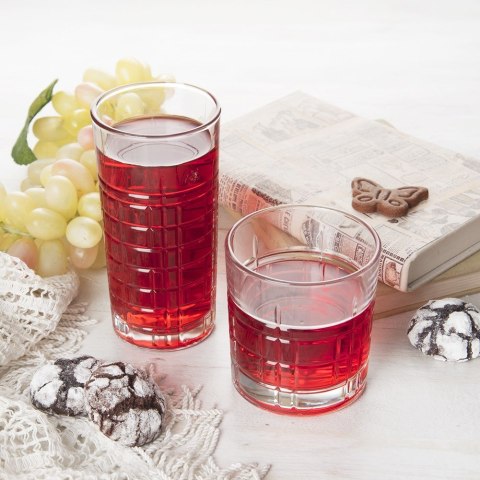 Szklanki do napojów drinków zimnych 330ml 6 szt zestaw szklanek komplet LAV 129344