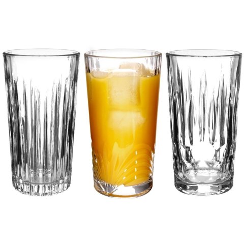 Szklanki do napojów zimnych 260ml 3 szt zestaw szklanek komplet ATMÓS FERA 139124
