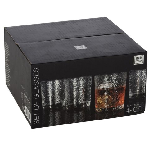 Szklanki do napojów zimnych 300ml 4 szt zestaw szklanek komplet ATMÓS FERA 139122