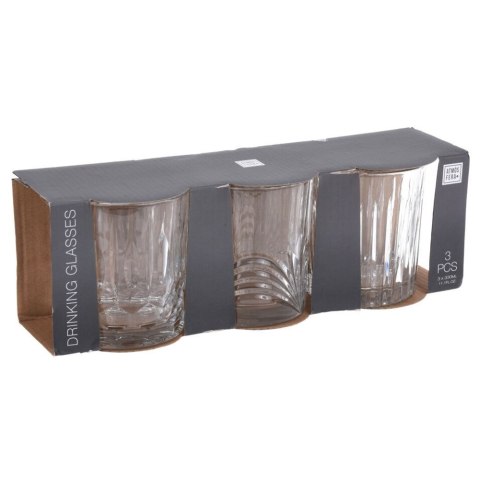 Szklanki do napojów zimnych 330ml 3 szt zestaw szklanek komplet ATMÓS FERA 139123