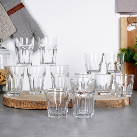 Szklanki do napojów zimnych mix 230 / 330ml 12 szt zestaw szklanek EXCELLENT HOUSEWARE 139427